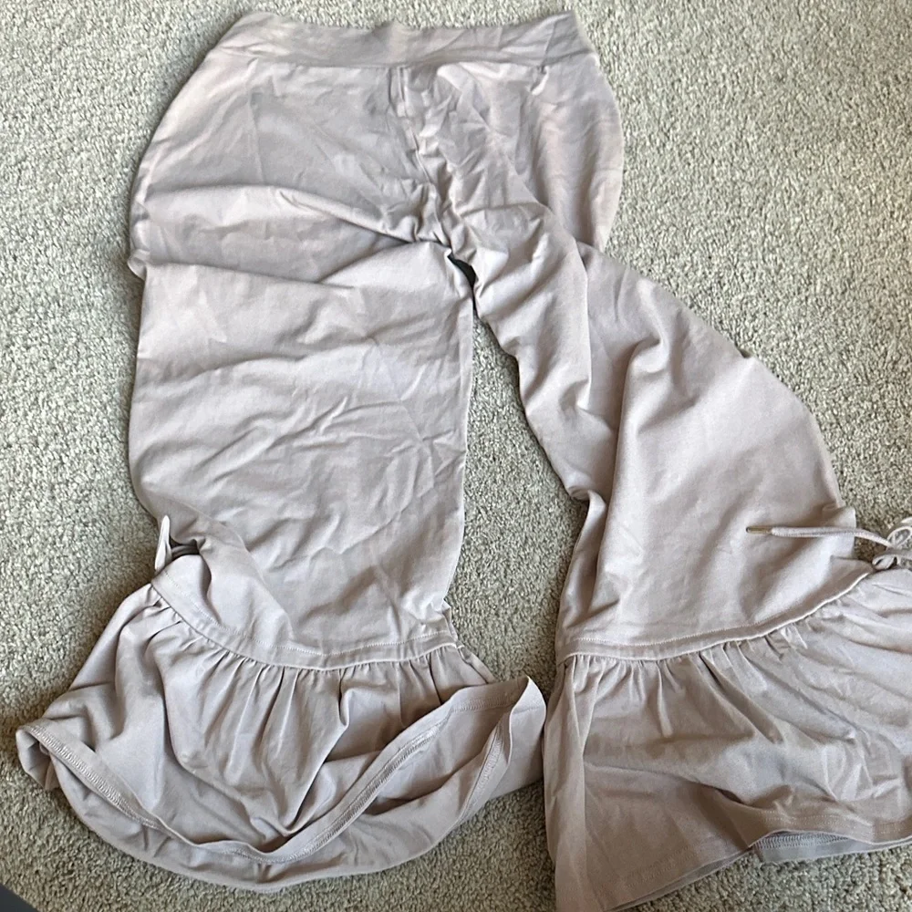 Matilda Jane purple/gray Ruffle Flare Pants - Picture 7 of 7